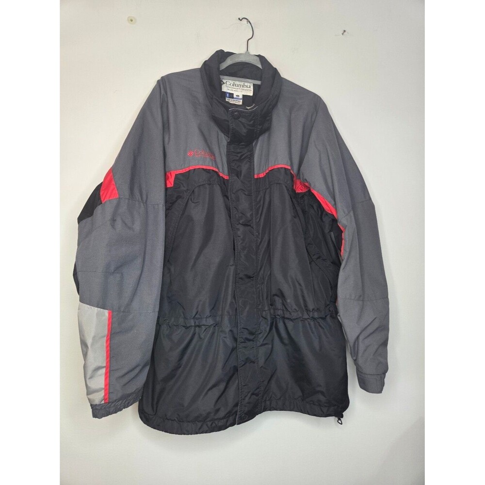 Columbia Men’s Black and Red Interchangeable Bugaboo Ski Jacket, XL